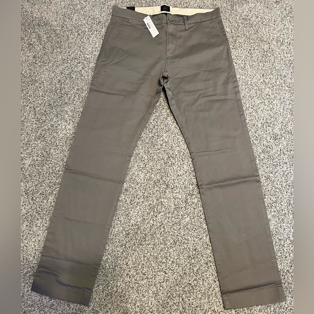 J. Crew Men’s 484 Slim Fit Stretch Chino in Slate Grey 30x30 NWT